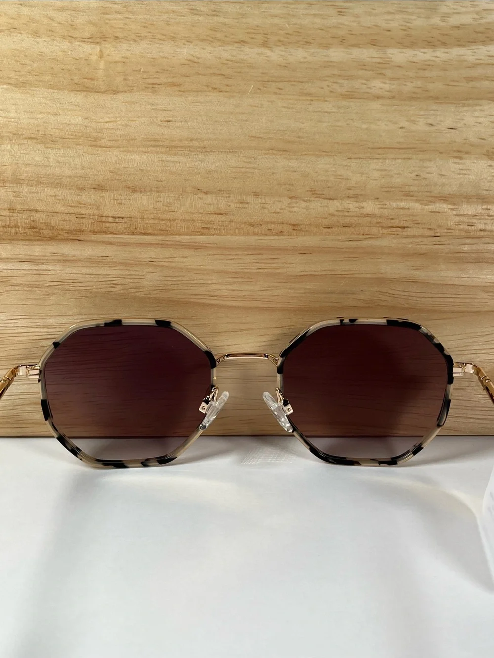 Brand New In Box Carolina Lemke Berlin Designer Sunglasses Grey Demi Gold Style